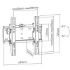Gembird WM-42T-02 23-42" 30 кг Кронштейн для телевізора