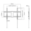 Gembird WM-80F-01 37-80" 70 кг Кронштейн для телевізора