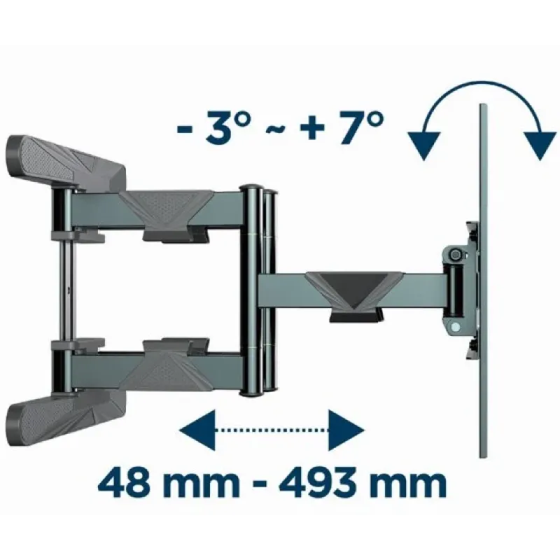 Gembird WM-80ST-01 40-80" 50 кг Кронштейн для телевизора